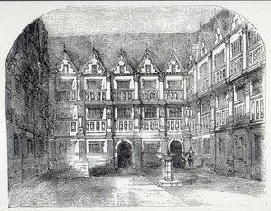 Sir Thomas Greshamin talo Bishopsgate Streetillä, Lontoossa. tekijältä English School