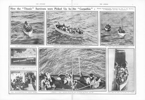 Kuinka Carpathia poimi Titanicista selviytyneet, The Spherestä, 4. toukokuuta 1912 tekijältä English School
