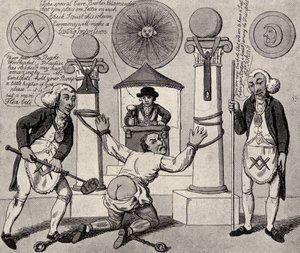 How to Make a Mason, 1800, Eugen Lennhoffin teoksesta The Freemason, julkaistu 1932 tekijältä English School