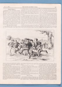 Kuinka pelata jalkapalloa yhdistyksen sääntöjen mukaan, artikkeli The Young Fanciers Guide -oppaasta, 1874 (katso myös 315146) tekijältä English School