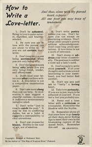 Kuinka kirjoittaa rakkauskirje (litografia) tekijältä English School