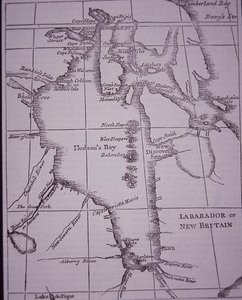 Hudson Bay Company, Hudson Bayn kartta julkaistiin vuonna 1744 tekijältä English School