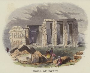 Egyptin epäjumalat (värillinen kaiverrus) tekijältä English School