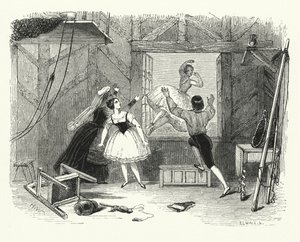 Kuvitus baletille, Ondine tai Naiad (kaiverrus) tekijältä English School
