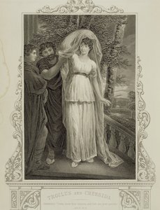 Kuvitus Troilus ja Cressida, III näytös, kohtaus 2, William Shakespeare (1564-1616) tekijältä English School