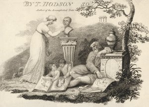 Kuvitus Thomas Hodsonin, "Accomplished Tutor" -kirjan kirjoittajan kirjasta (kaiverrus). tekijältä English School