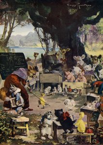 Koulussa (väri litho) tekijältä English School