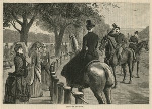 rivissä; Rotten Row, Hyde Park, Lontoo tekijältä English School