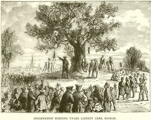 Suuttumiskokous Liberty Treen alla, Boston tekijältä English School