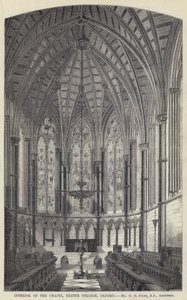 Kappelin sisustus, Exeter College, Oxford (kaiverrus) tekijältä English School