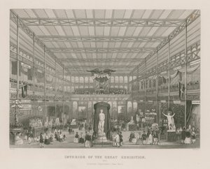 Suuren näyttelyn sisustus, 1851, Amerikan osasto (East End) tekijältä English School