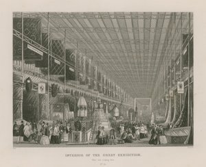Suuren näyttelyn sisustus, 1851, länsipää itään tekijältä English School