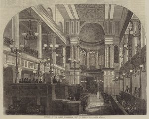 Juutalaisen synagogan sisätilat, Great St Helen