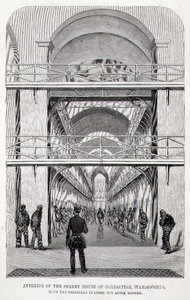 Surrey House of Correction, Wandsworth, vangit saapuvat ulos illallisen jälkeen Henry Mayhew