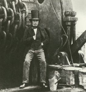 Isambard Kingdom Brunel, insinööri Great Easternin rakentamisen aikana (kaiverrus) tekijältä English School