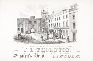 J L Thornton, Saracens Head and Stone, Lincoln tekijältä English School