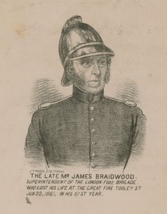 James Braidwood, Lontoon palokunnan komentaja tekijältä English School