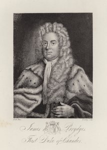 James Brydges, Chandosin herttua (kaiverrus). tekijältä English School