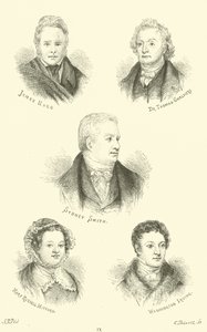 James Hogg, tohtori Thomas Chalmers, Sydney Smith, Mary Russell Mitford, Washington Irving tekijältä English School