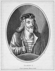 James I (1394-1437), Skotlannin kuningas, Johnstones Scottish Heroesista, Adamin kaivertama, julkaistu 1794 tekijältä English School
