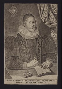 James Ussher, irlantilainen protestanttinen pappi (kaiverrus) (kaiverrus) tekijältä English School