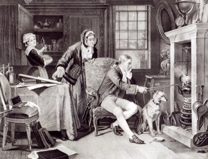James Watt (1736-1819) leikkii Steamin kanssa tekijältä English School