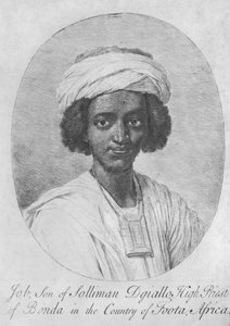 Job, Suleiman Diallon poika, Bondsin ylipappi Footan maassa, Afrikassa, n. 1750 (etsaus ja kaiverrus) tekijältä English School