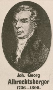 Johann Georg Albrechtsberger (kaiverrus) tekijältä English School