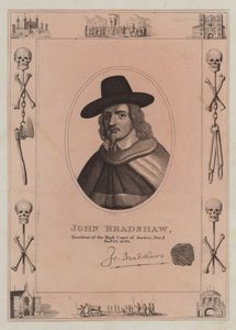 John Bradshaw, High Court of Justicen presidentti, kuoli 22. marraskuuta 1695 tekijältä English School