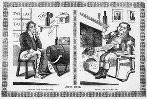 John Bull ennen uudistuslakia ja sen jälkeen tekijältä English School