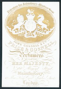 John Gosnell & Co, myöhään, Price & Gosnell, kauppakortti tekijältä English School