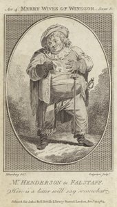 John Henderson Falstaffina elokuvassa The Merry Wives of Windsor