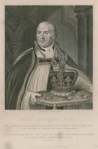John Ireland, joka piti kruunua Hänen Majesteettinsa kuningas George IV:n kruunajaisissa tekijältä English School