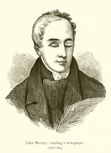 John Murray lukemassa sanomalehteä tekijältä English School