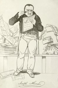 Joseph Hume, skotlantilainen lääkäri, poliitikko ja radikaali kansanedustaja (kaiverrus) tekijältä English School