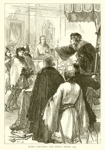 Tuomari Gascoigne ja prinssi Henry, 1413 tekijältä English School