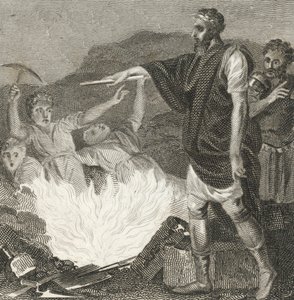 Julianus Apostaatti määrää Jerusalemin jälleenrakennettavaksi (kaiverrus). tekijältä English School