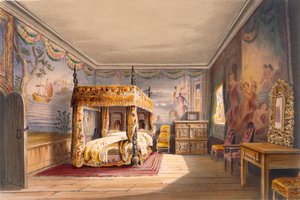 King Charles Room, Cotehele House, n. 1830-40, tekijältä English School