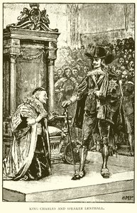 Kuningas Charles ja puhuja Lenthall