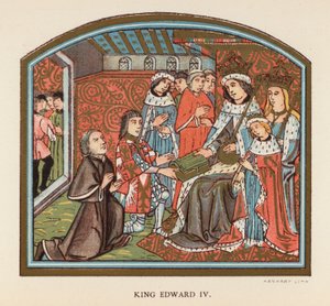 Kuningas Edvard IV (värilitografia) tekijältä English School