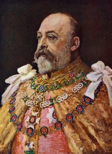 Kuningas Edward VII (värilitografia) tekijältä English School