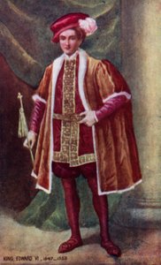 Kuningas Edvard VI (värilitografia) tekijältä English School