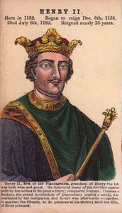 Kuningas Henrik II (värillinen kaiverrus) tekijältä English School