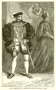 Kuningas Henrik VIII jää eläkkeelle neuvostosta, 1515 tekijältä English School