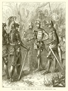 Kuningas Henrik V ja isä de Helly Agincourtissa, 1415