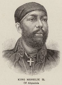 Kuningas Menelik II (kaiverrus) tekijältä English School