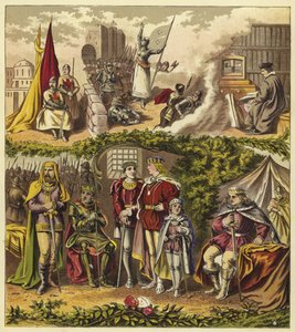 Lancasterin ja Yorkin talon kuninkaat; Kuningas Henrik IV, kuningas Henrik V, kuningas Henrik VI, kuningas Edward IV, kuningas Edward V, kuningas Richard III tekijältä English School