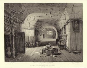 Knole, The Retainers Gallery (lithotint) tekijältä English School