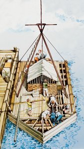 Kon-Tiki rakennetaan balsapuusta