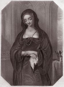 Lady Gray (Henry VI) (Henry VI) (Elizabeth Woodville) - "" Galerie des femmes de Shakespeare, kokoelma 45 varhaisen lontoolaisen taiteilijan vakavaa muotokuvaa, rikastettu kriittisillä ja kirjallisilla huomautuksilla""" noin 1838 - alkaen " ” Galleria nais tekijältä English School